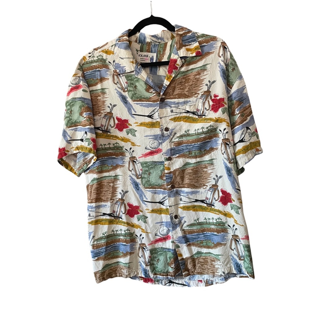 Vintage Iolani Men’s Hawaiian Shirt